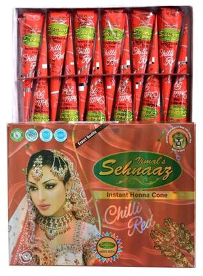 Cone de Henna Vermelha Mehendi 12x