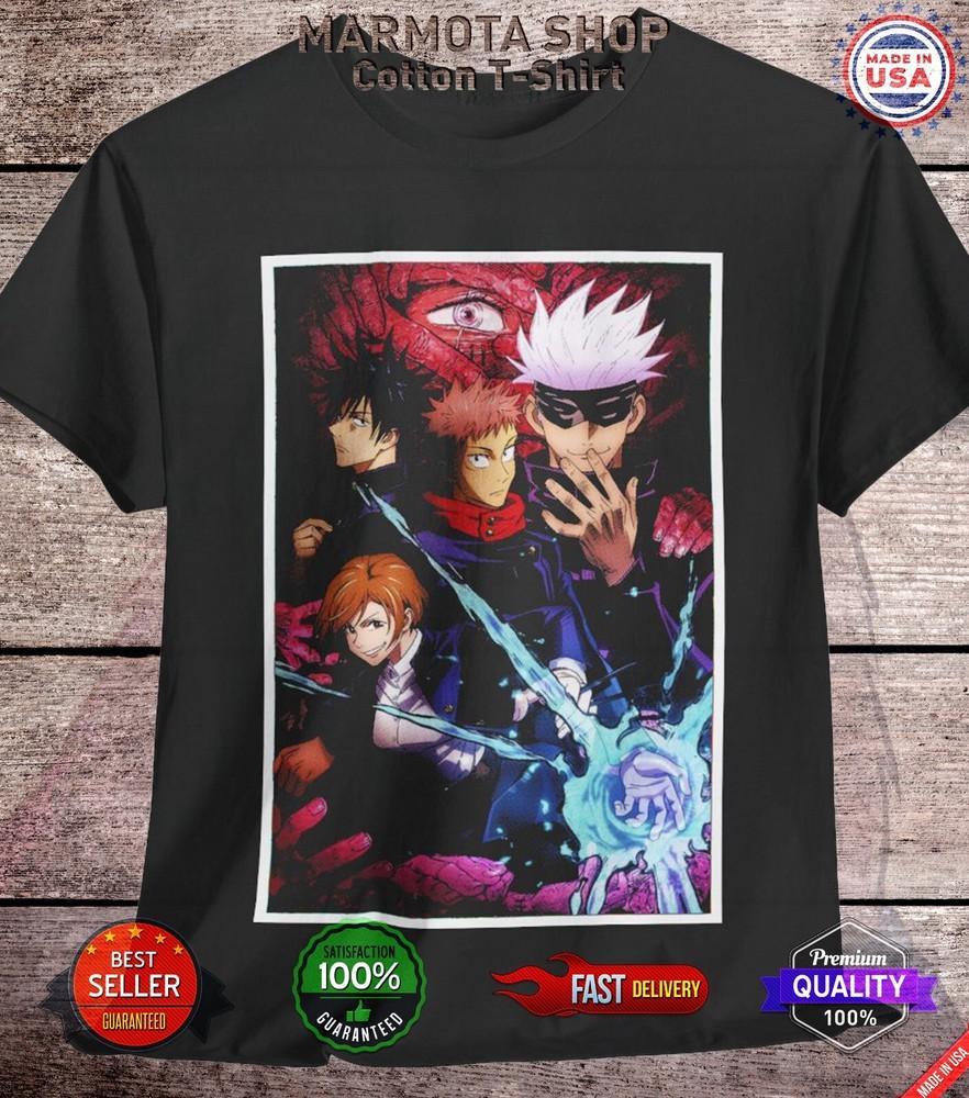 

Gojo Satoru Nobara Itadori Jujutsu Kaisen T-Shirt Anime Japanese Tee Shirt JJK M