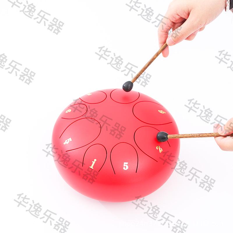 

8-дюймовий 8-нотний ефірний ручний барабан - Санскритський Сюань Лотос Пил Барабан для початківців