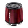 Universal 76mm 3 Inch Carbon Look Cold Air Intake Filter Mushroom Head Performance Kit Auto Racing Accessories