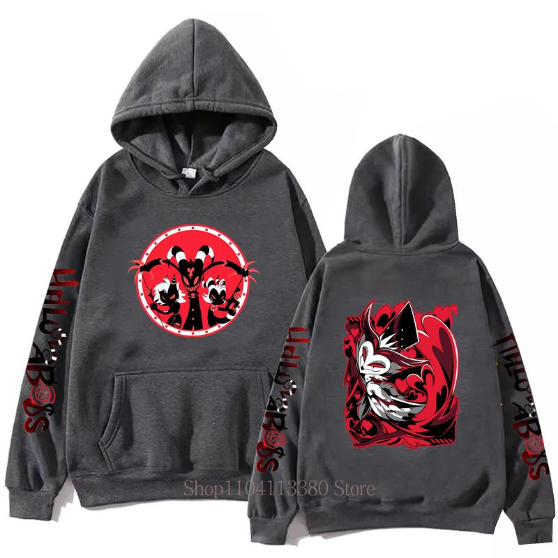 Helluva Boss Graphic Print Hoodies Men Women Casual Harajuku Fashion Autumn Winter Long Sleeve Fleece Pullovers Sweatshirts