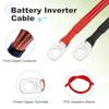 uxcell 2Pcs 6 AW G Battery Cable 1.5ft Copper Battery