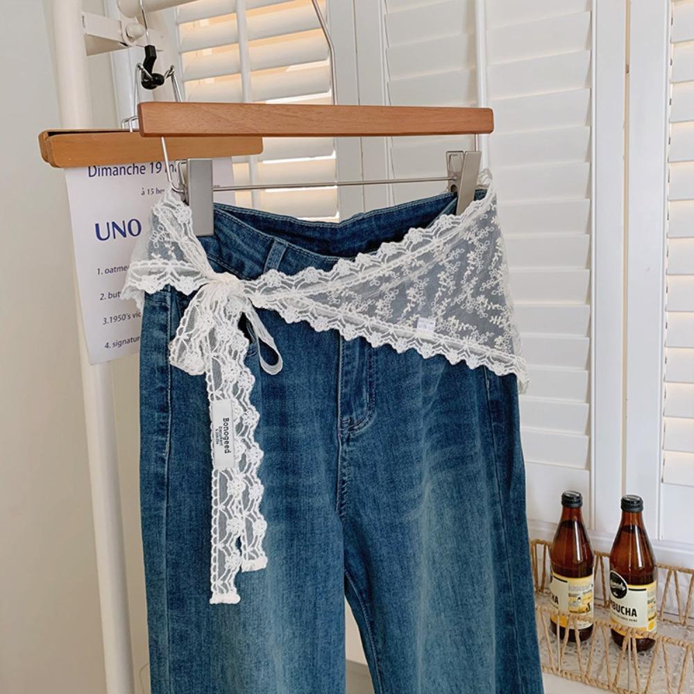 

Floral Printed Lace Headband Embroidered Embroidered Flower Scarves Elegant Skirt Curtain Ladies Style 2