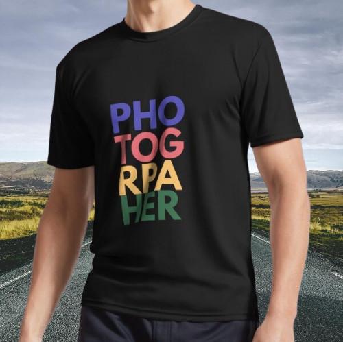 New Shirt photographer Active T-Shirt Funny Size S - 5XL 3XL