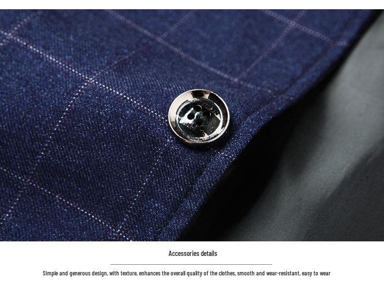Middle-Aged Men's Spring/Autumn Business Casual Single Jacket Suit