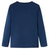 T-shirt enfants à manches longues bleu marine 92/104/116/128/140