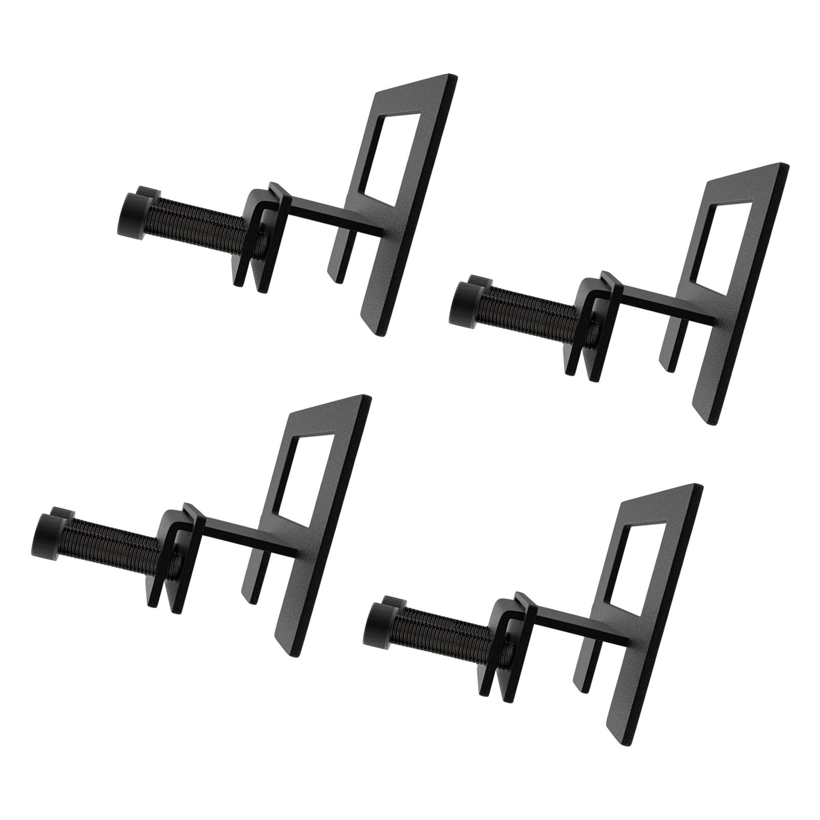 

Pack of 4 Heavy Duty Metal Bed Frame Brackets Secure Stabilizers for Bedroom Furniture Easy Installation No Tools Needed