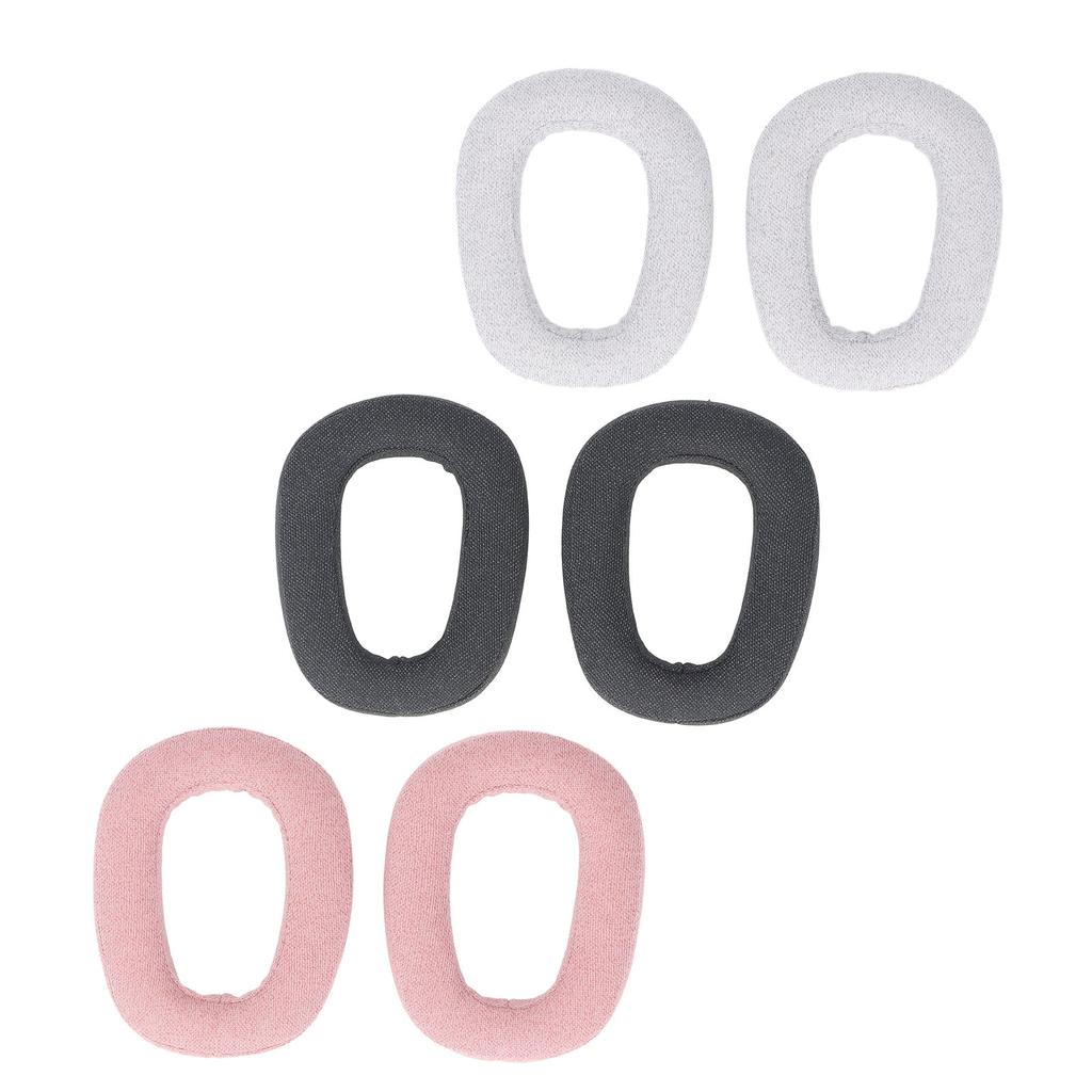 2pcs Replacement Ear Pads Professional Noise Insulation Breathable Cotton Linen Fabric Memory Foam S