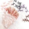 30pcs/lot Organza Mini Bows Color Cute Nail Art Lace Bowknots Charm for Craft Handwork DIY Manicure Decoration Material