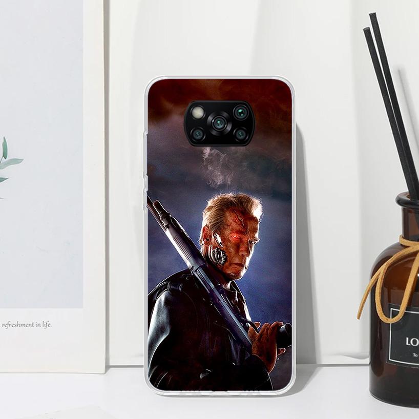Arnold Schwarzenegger Terminator Phone Case For Xiaomi Poco X7 X6 X5 M7 M8 Pro F7 Ultra Redmi 15C 15 13C 13 12C 12 10 10C 10A Ar