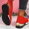Women Slip-on Fly Knit Sock Sneakers Elastic Breathable Casual Walking Shoes