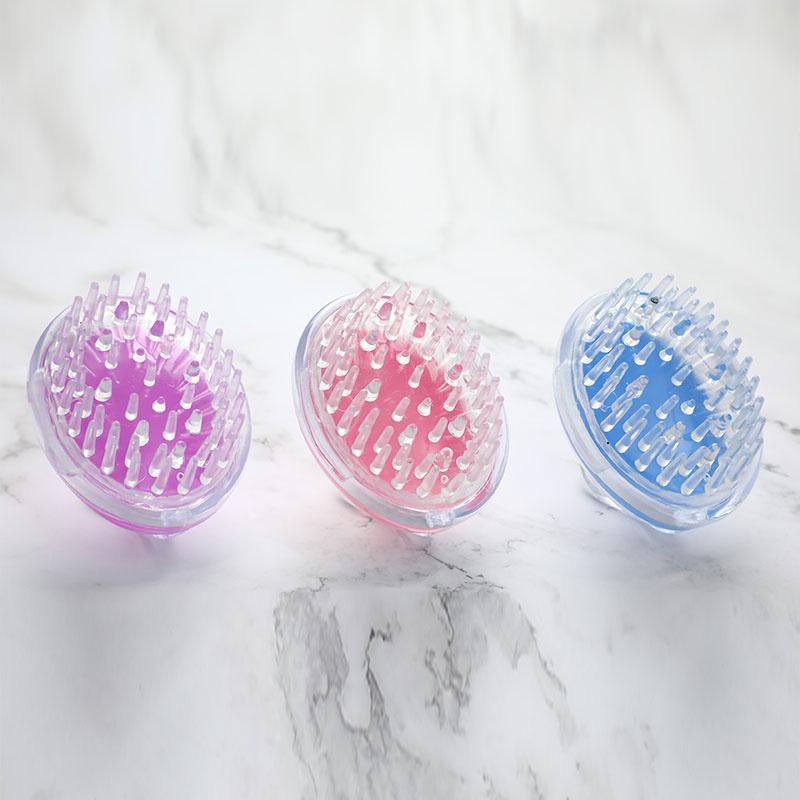 Silicone Shampoo Brush Head Scalp Massage Comb Scalp Head Body Massage Brush Bath Spa Slimming Salon Hairdressing Tool