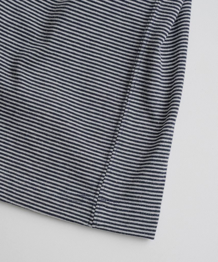 Bihebieo Crewneck Stripe L/S Shirts Grey/Navy