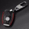 Jingyuqin 3B Genuine Leather Men Car Key Bag Case Cover Holder Chain For Mercedes Benz W203 W210 W211 W124 W202 W204 W205 AMG