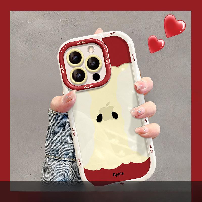 

Трехмерный Лист Яблочное Ядро Подходит для Чехла для Мобильного Телефона Apple 16pro 13 Изысканное Отверстие Веселый 15 Все Включено 14 Нишевый X Huawei Redmi K60/K60 Pro/K60 Champion Edition