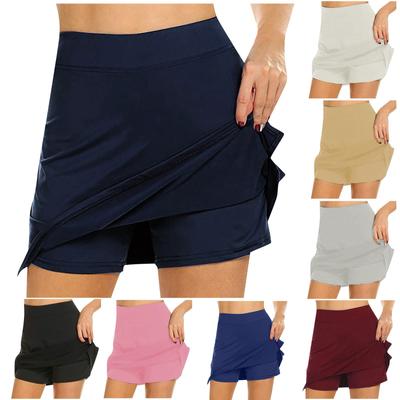 Falda pantalón de rendimiento activo para mujer, falda ligera para correr, tenis, golf, deporte