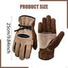 Work Gloves Adjustable Wrist Mitts Hand Protection Garden for Yard Transporting Construction