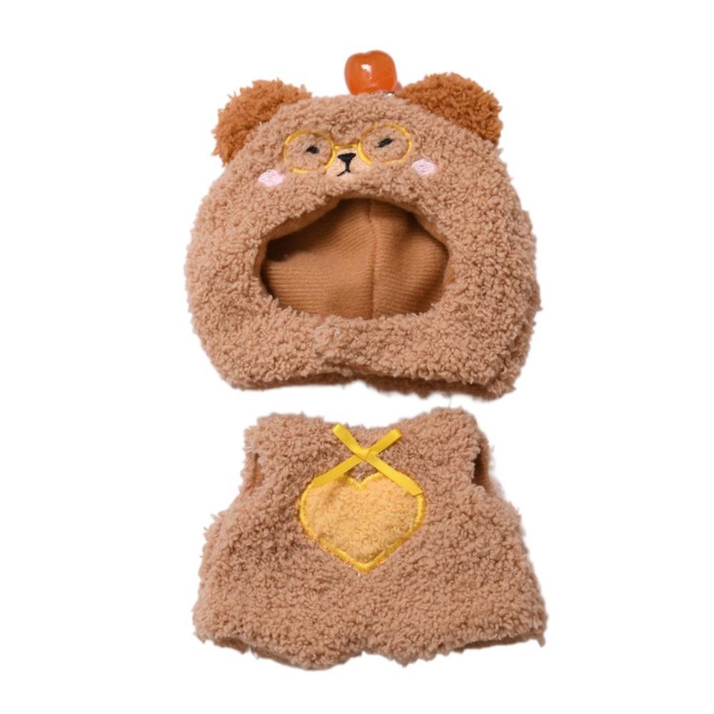 

1 set Animal Jumpsuit Labubu Plush Doll Outfit Capybara Mini Cotton Doll s Clothes Children Gift style 8