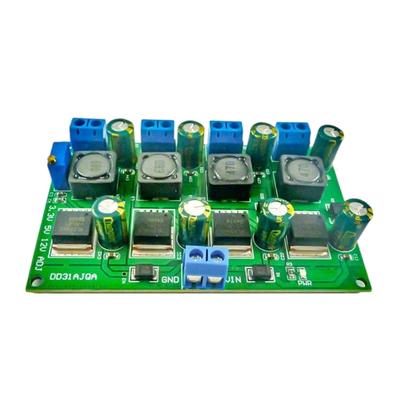 3A 4 Channel 3.3V 5V 12V Adjustable Step Down Converter Module Regulator Board Power Supply Circuit Power Module