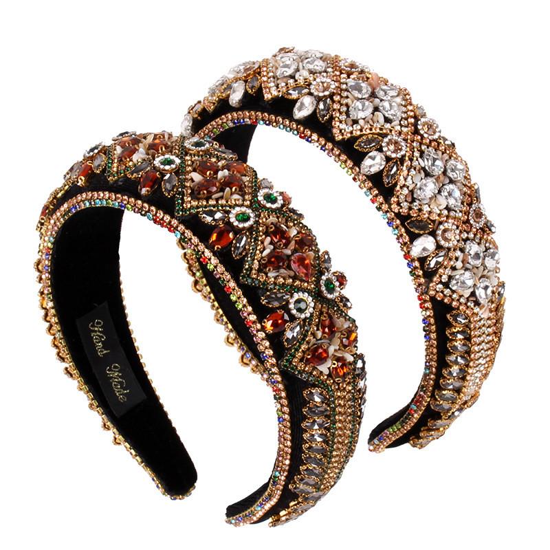 Diadema Barocco Vintage in Cristallo con Design Artigianale per Acconciature Eleganti