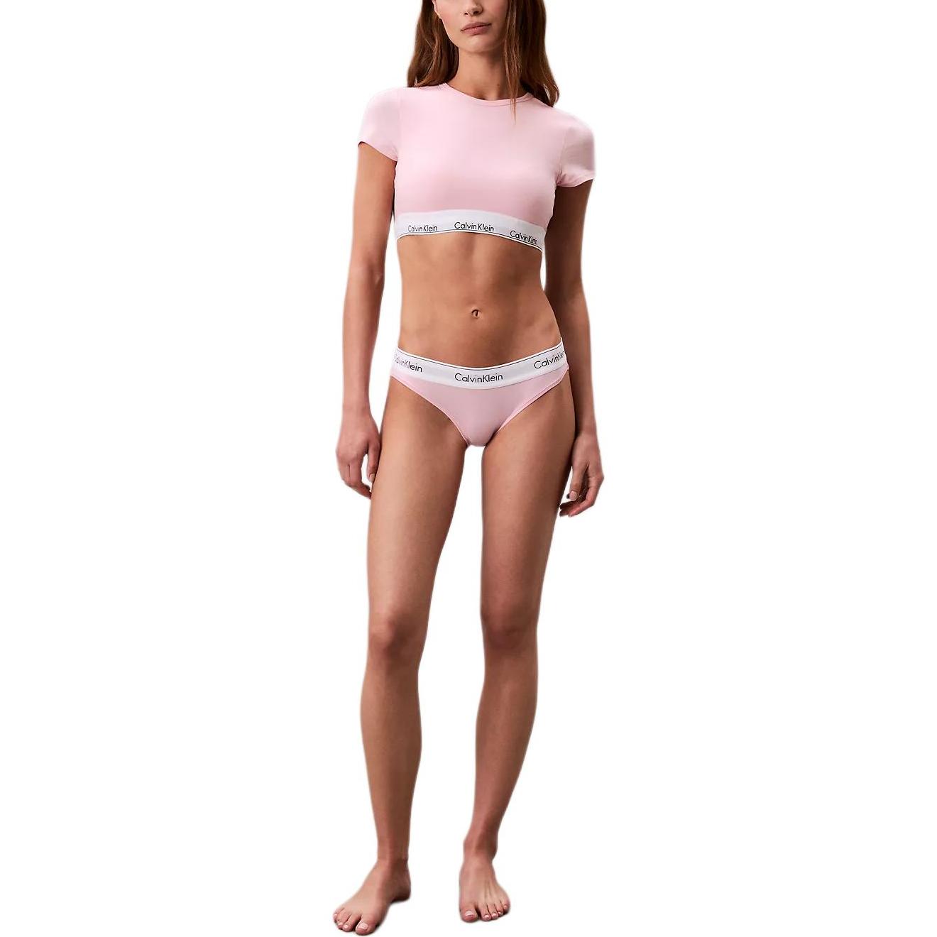 

Calvin Klein Короткий Мягкий С Круглым Вырезом Удобный Бюстгальтер-Футболка Женское нижнее белье QF7213-SQL M