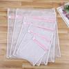 Pink Zipper Mesh Laundry Bag for Delicates and Travel Storage