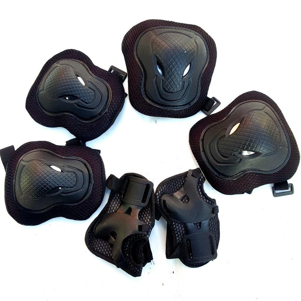 6Pcs/Set Knee&Elbow&Palm Inline Skating Protector Bicycle Protect Accessories Outdoor Sports