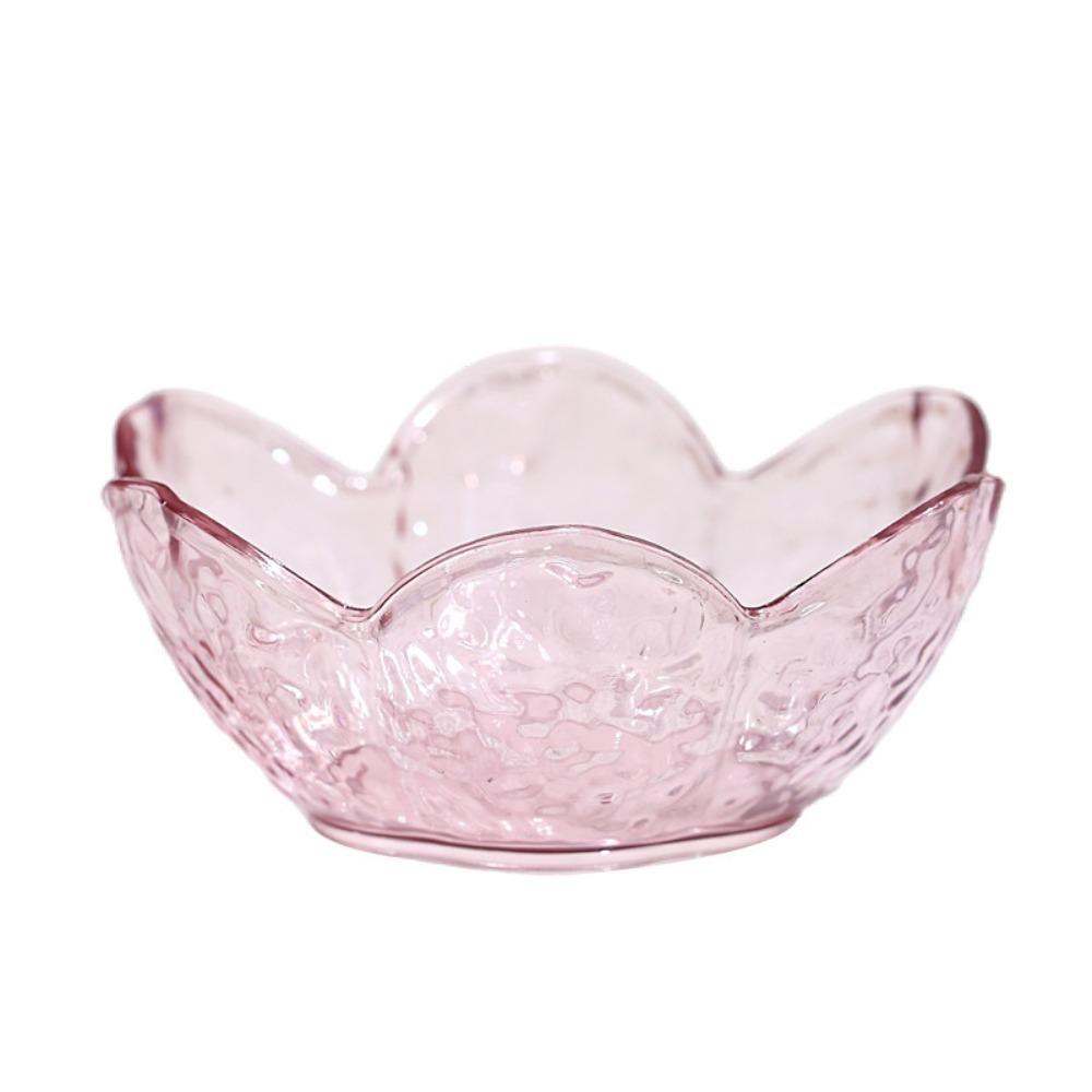 

8pcs Transparent Cherry Blossom Sauce Dishes Japanese-style Fruit Salad Bowl Sauce Bowl Dessert розовый