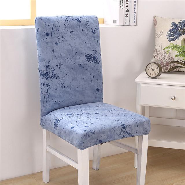 Floral Printing Chair Cover Removable Modern Elastic Banquet Seat Cover Chair Protective Case for Wedding Kitchen Dining Room