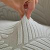 1pc Leaf Jacquard Solid Color Armchair Slipcovers Seat Covers Elastic Chairs Protector Living Room High Arm Dinning Chair Cover