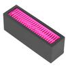 Desktop Storage Box Silicone Cosmetic Organizer Makeup Brush Holder Lipstick StandRose Red