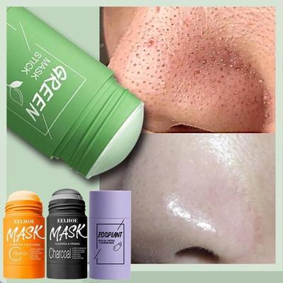 40g Chá Verde Máscara de Lama Purificante Controle de Óleo Removedor de Acne Cravo Hidratante Máscara Facial Limpeza Profunda Máscara de Acne