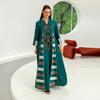 AB052 Embroidered Long Dress - Women's Muslim Abaya, Middle Eastern Arabic Style