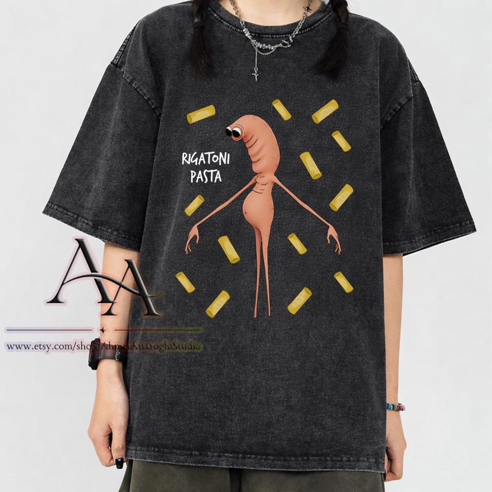 Mineral Wash Tee Marcus the Worm Rigatoni Pasta Shirt, Funny Meme Tee, Comfort Colors Marcus the Worm Shirt, Im Looking For Jimbo James 2XL