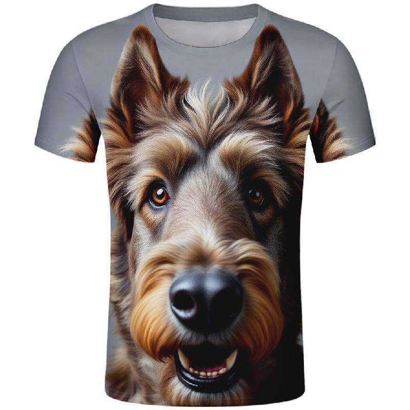 Hund T-shirt Anpassat Namn Laglogotyp Seriefigur Djur Huvudbonad Topptryck Foto Text Kläder
