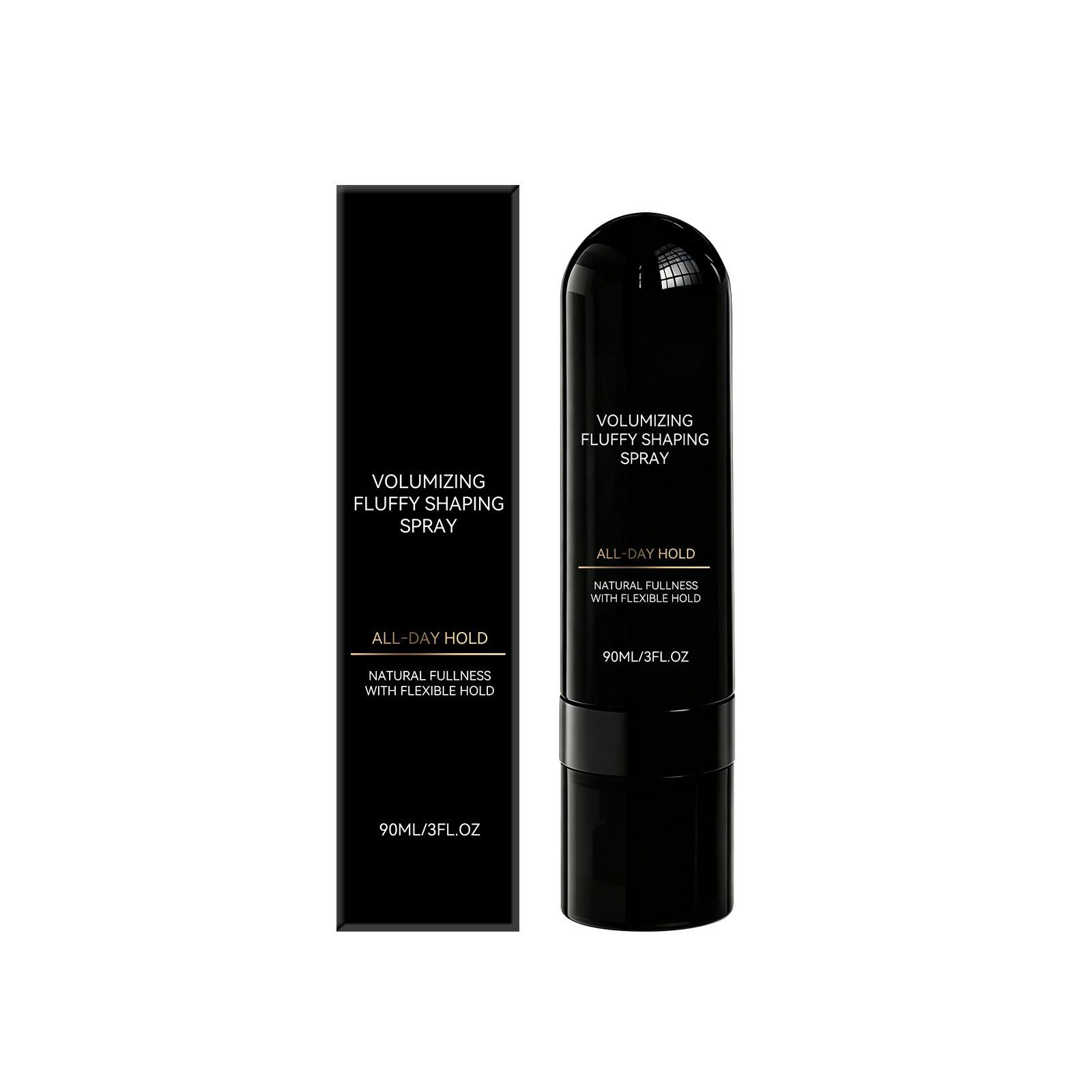 Spray do modelowania nadający objętość i puszystość 90 ml, Elastyczne utrwalenie przez cały dzień, Drobna mgiełka, Nie pozostawia tłustej warstwy, Spray do modelowania puszystych włosów 1pc black