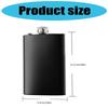Metal Liquor Container Portable Drinking Vessel Leakproof Hip Flask with Funnel for Adventure Enthusiasts
