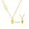 Gold Ingot Pendant Necklace: Women's Light Luxury, Good Luck & Wealth Charm Clavicle Chain