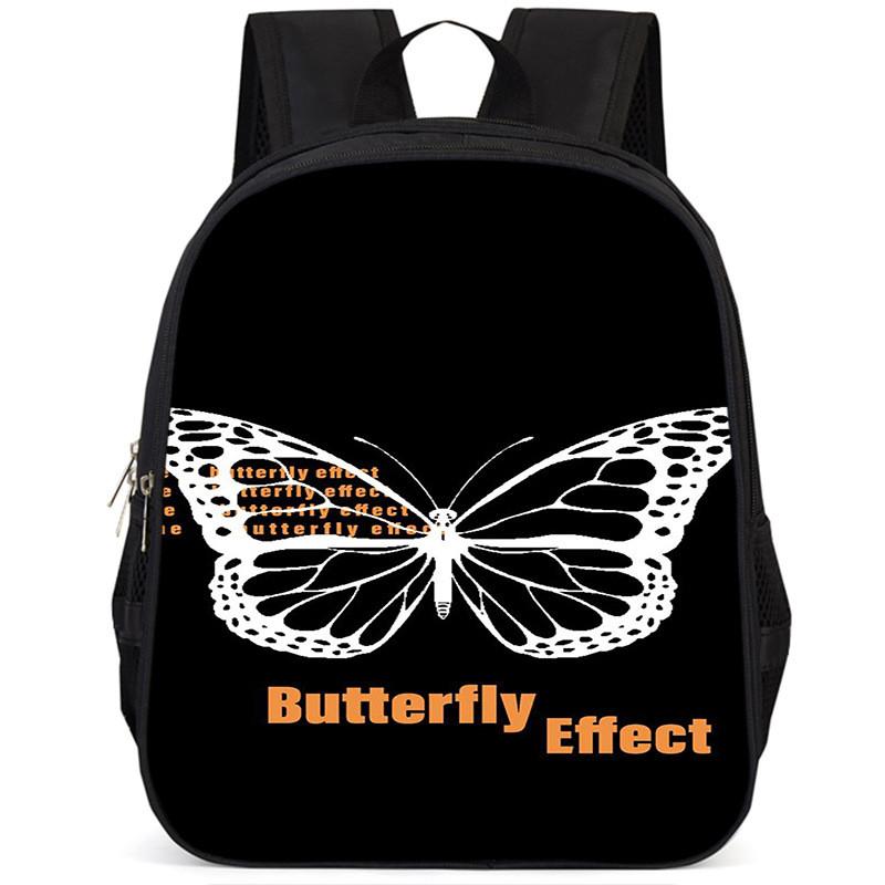Large Capacity 15 Inch Lightweight Butterfly School Backpack For Kids Oxford Fabric