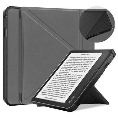 Per Kobo Sage 8" E-Reader Rilasciato 2021, Copertura Posteriore Morbida in TPU Opaco, Custodia Smart Folio Sottile con Chiusura Magnetica e Supporto - Grigio