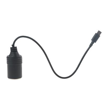 Usb c pd para 12v 60w isqueiro do carro soquete fêmea conversor adaptador cabo para carregador de carro aspirador de pó