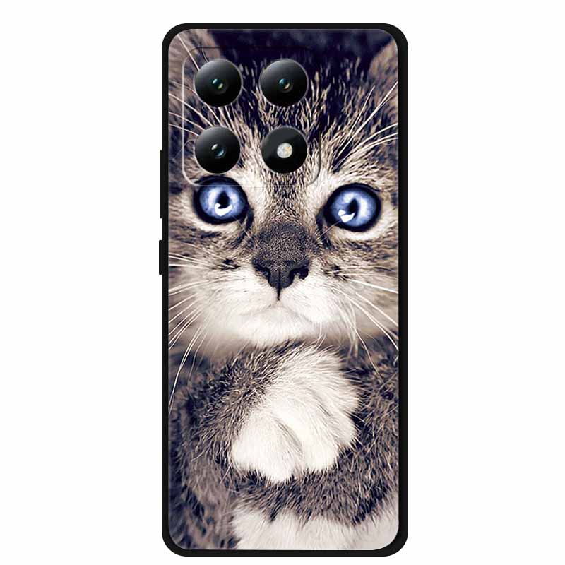For Xiaomi 14T Pro 5G Case Cartoon Silicone TPU Soft Cases for Xiaomi 14T 5G Protector Covers Mi 14T 6.67'' Bumper Shells Capa14