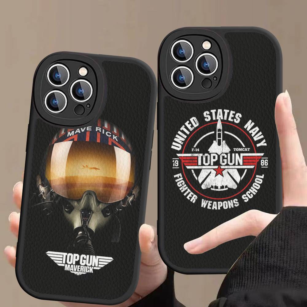 Top Gun Maverick Phone Cover For IPhone 16 15 14 13 12 11 Pro Max Plus Leather Soft Case
