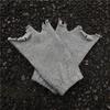 Trends Grunge Style Fingerless Gloves Hip-hop Ripped Mittens Irregular Tear-edge Gloves  Daily