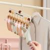 Multifunctional Clothes Rack Portable Sock Drying Tool Gifts Multi-Clip Storage Hanger