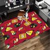 Red Birds Characters Collage Office Rug Chair Mat, Game Carpet, Suitable for Front Door, Bedroom, Living Room, Desk, Holiday Gift