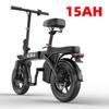 Bicicletta Elettrica TOOFLY GS3 14" 32KM/H Batteria 48V/15Ah Città Adulti Leggera Pieghevole Bicicletta Elettrica Freno a Disco EBike