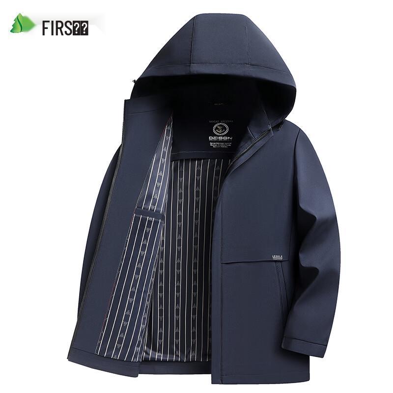 

Shanshan Men s Detachable Hood Business Casual Jacket M