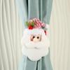 Santa Claus Christmas Curtain Buckle Snowman Plush Christmas Decoration Christmas Tree Ornament Durable Curtain Strap Bedroom