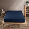 Solid Plain Waterproof Fitted Sheet Mattress Protector Queen King Mattress Cover Anti-bacterial Bed Pad Cover (No Pillow Case)